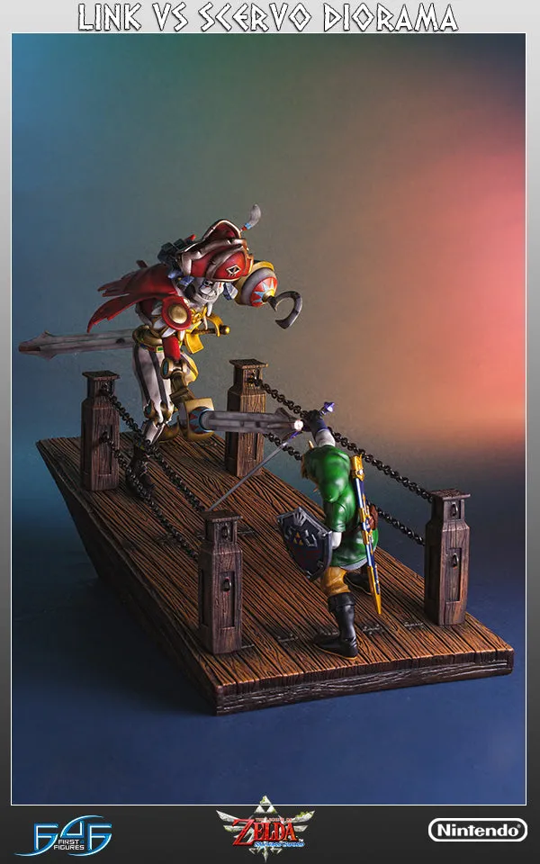 First 4 Figures Zelda Link vs Scervo diorama PVC