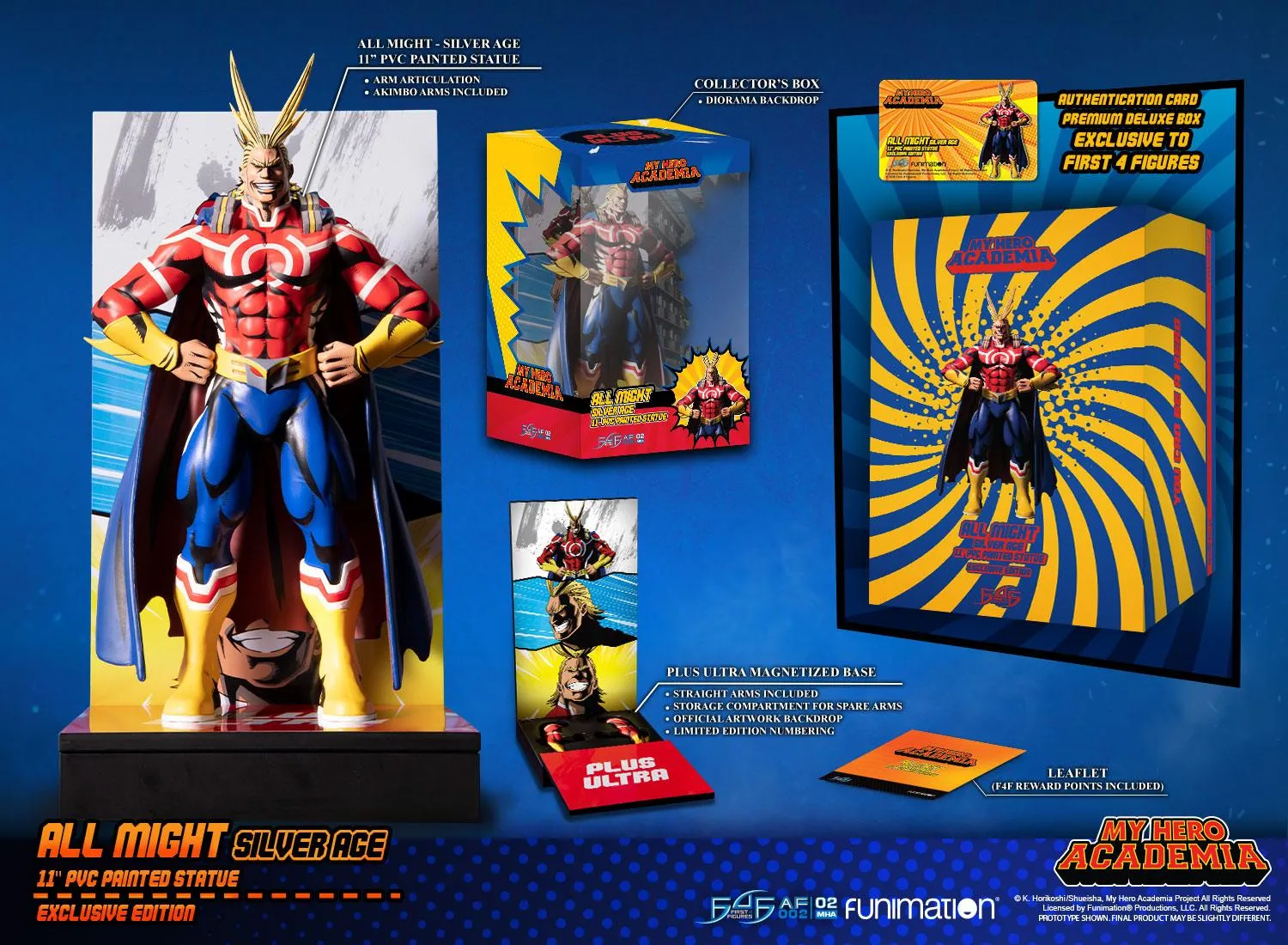 First 4 Figures My Hero Academia All Might Silver Age figurină PVC Exclusive