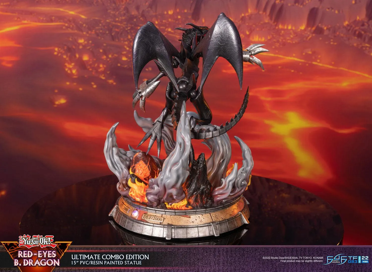 First 4 Figures Yu-Gi-Oh! Red-Eyes B. Dragon statuetă Ultimate Combo 2 buc