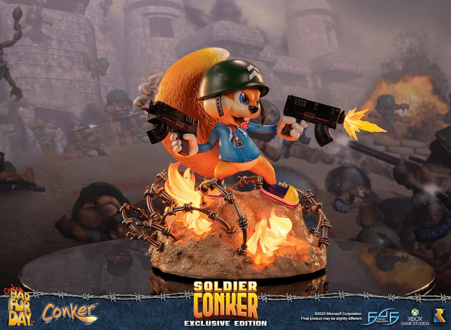 First 4 Figures Conker Soldier Conker statueta Exclusive LED