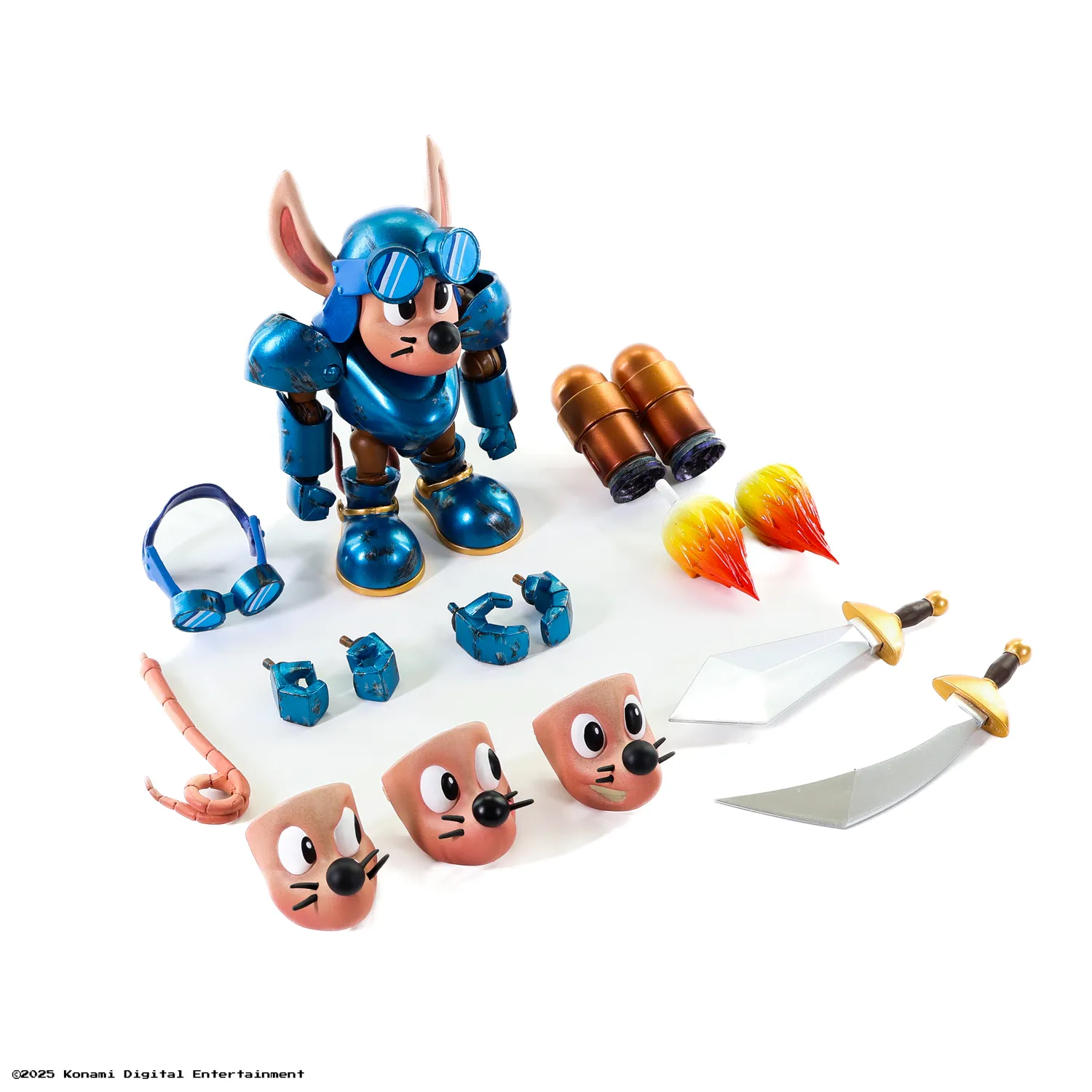 Premium DNA Rocket Knight Sparkster Battle Damage figurina 11cm
