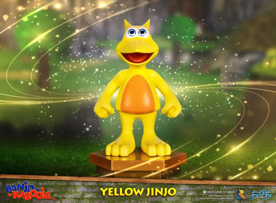 First 4 Figures Banjo-Kazooie Yellow Jinjo statuetă 23cm aurie