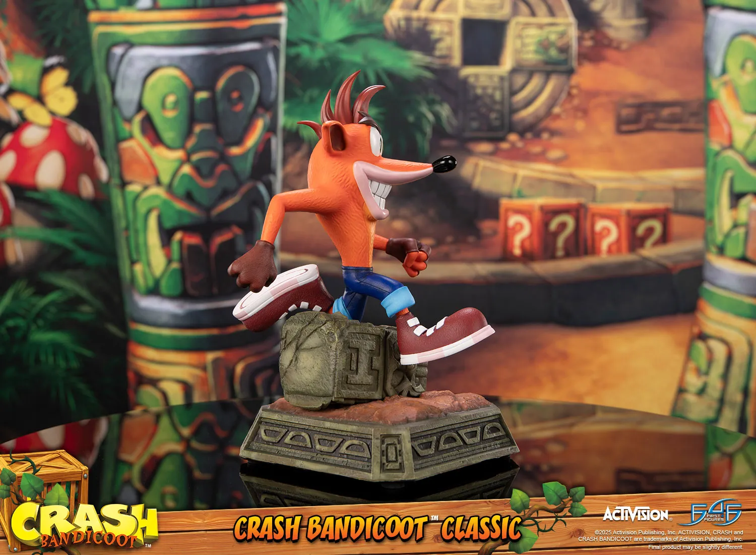 First 4 Figures Crash Bandicoot Classic statuetă rășină