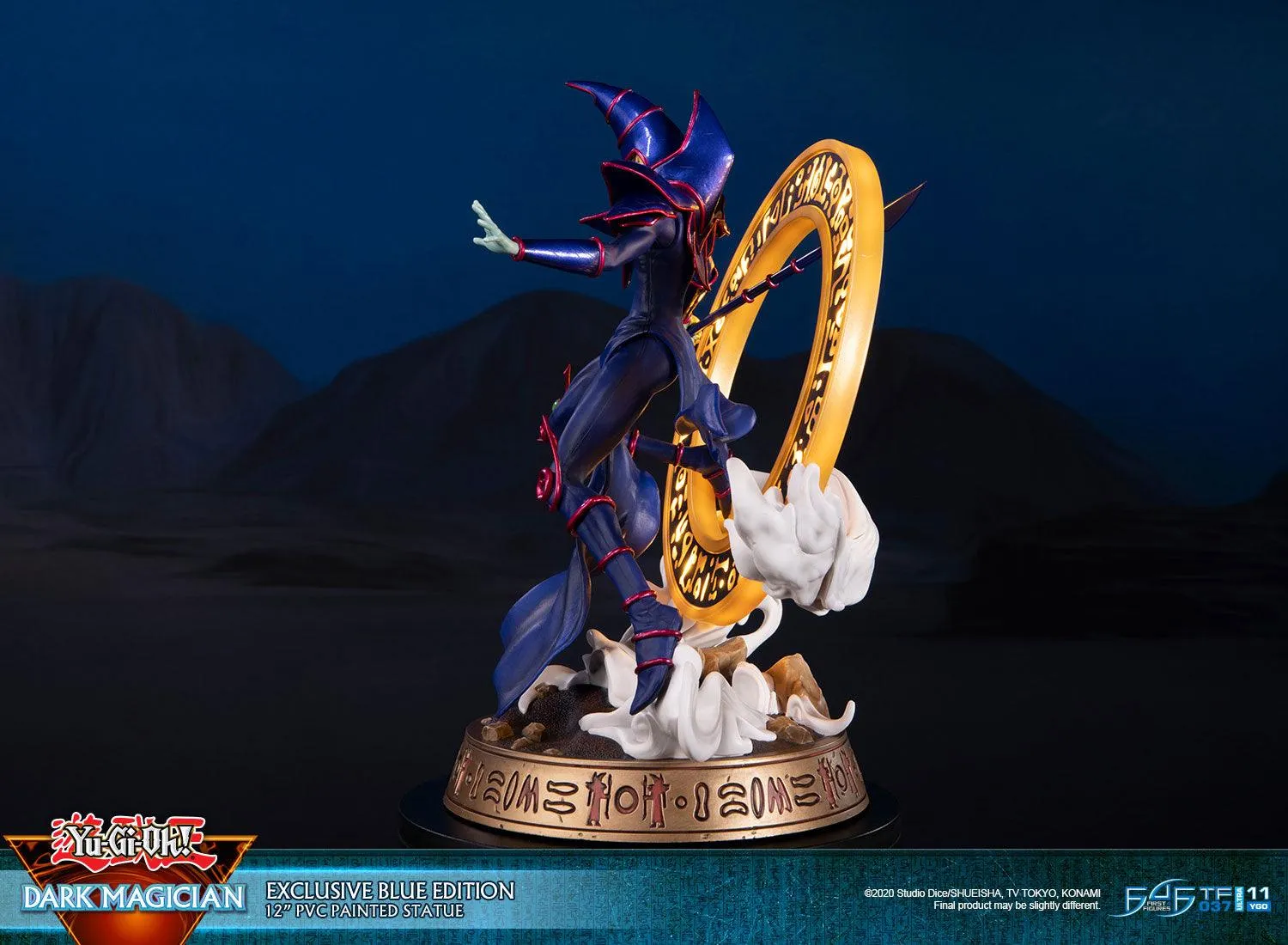 First 4 Figures Yu-Gi-Oh Dark Magician statueta Exclusive Blue