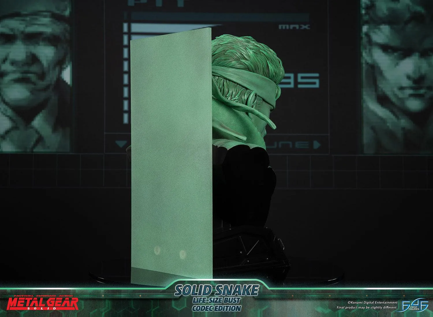 First 4 Figures Metal Gear Solid Snake bust Codec life-size