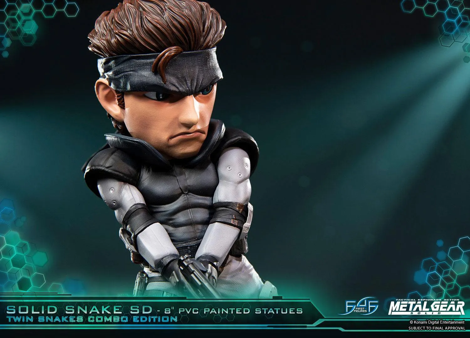 First 4 Figures Solid Snake SD figurină Twin Snakes Combo