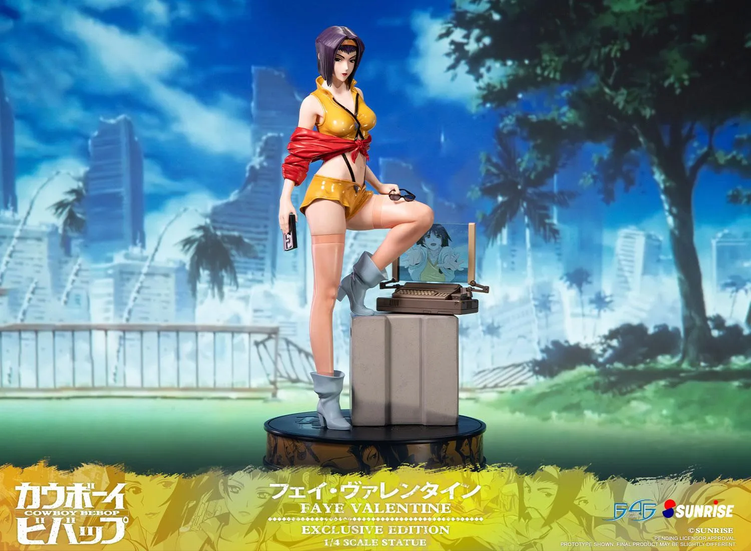 First 4 Figures Cowboy Bebop Faye Valentine statueta 1/4 caseta