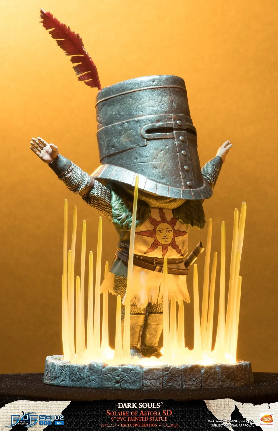 First 4 Figures Dark Souls Solaire SD statuetă Exclusive LED 23 cm
