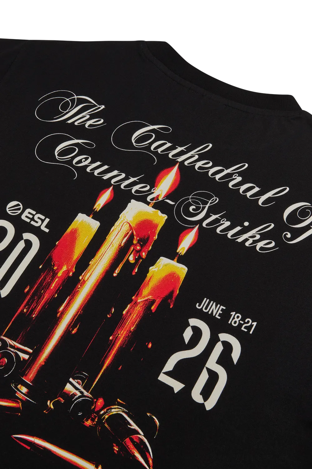 ESL Gaming IEM Cologne 2026 Tricou Negru Bumbac Editie Limitata