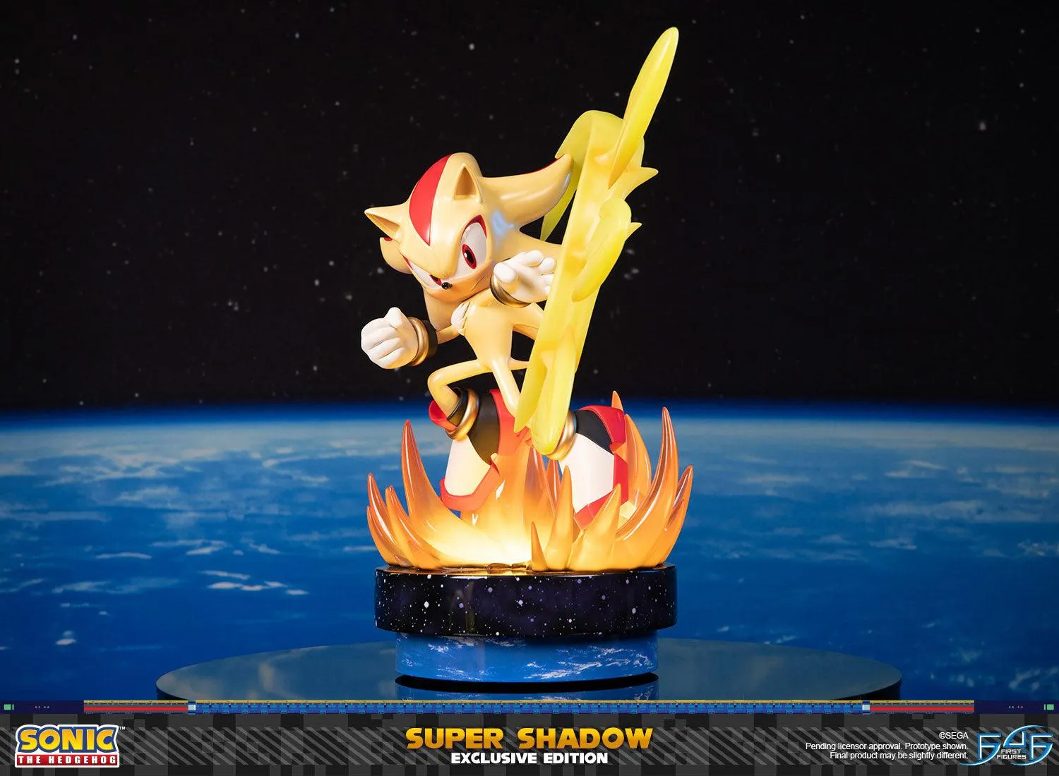 First 4 Figures Sonic Super Shadow Exclusive statuetă LED