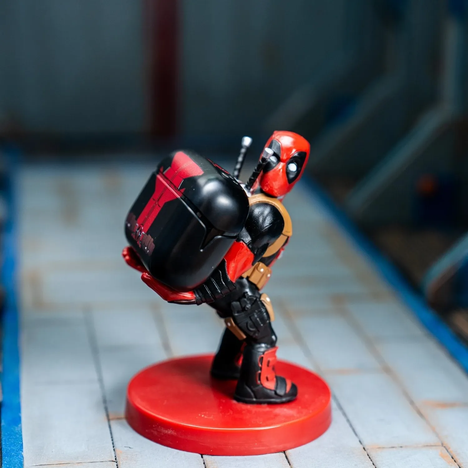 Exquisite Gaming Buds Pro Deadpool căști bluetooth roșu-negru