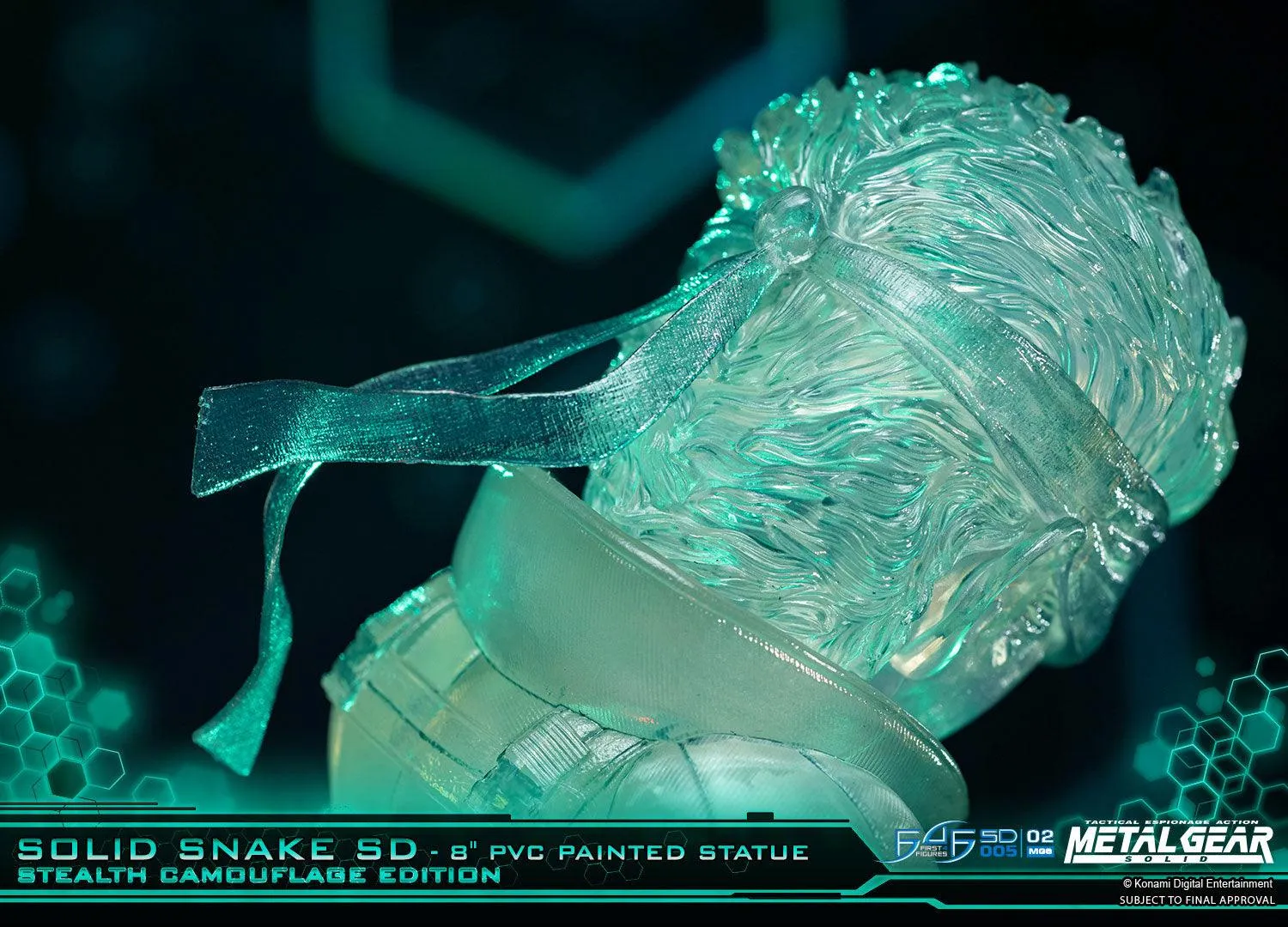 First 4 Figures Solid Snake SD figurina Stealth Camouflage PVC