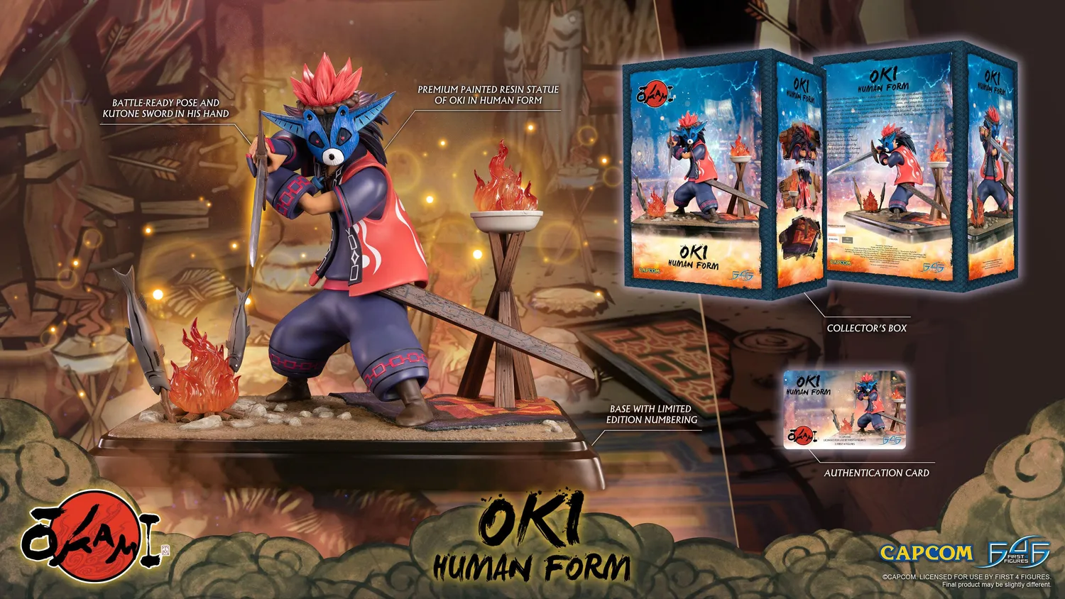 First 4 Figures Okami Oki Human Form statuetă rășină 38cm