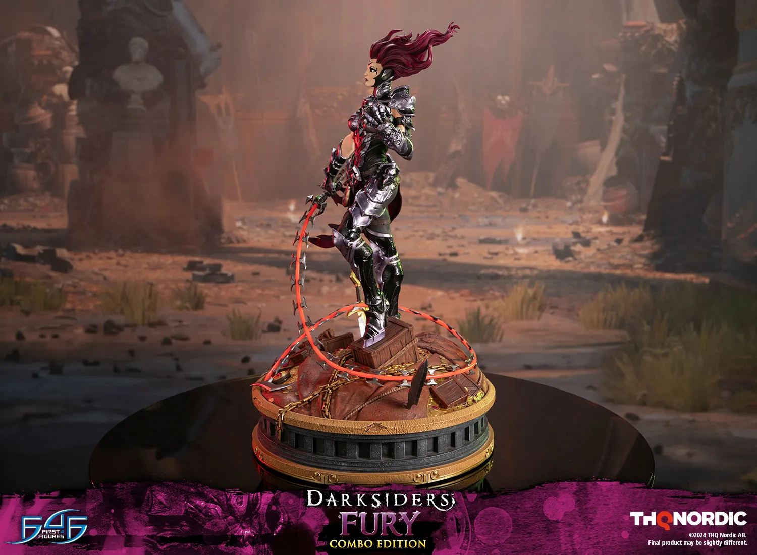 First 4 Figures Darksiders Fury statueta Combo LED 45cm