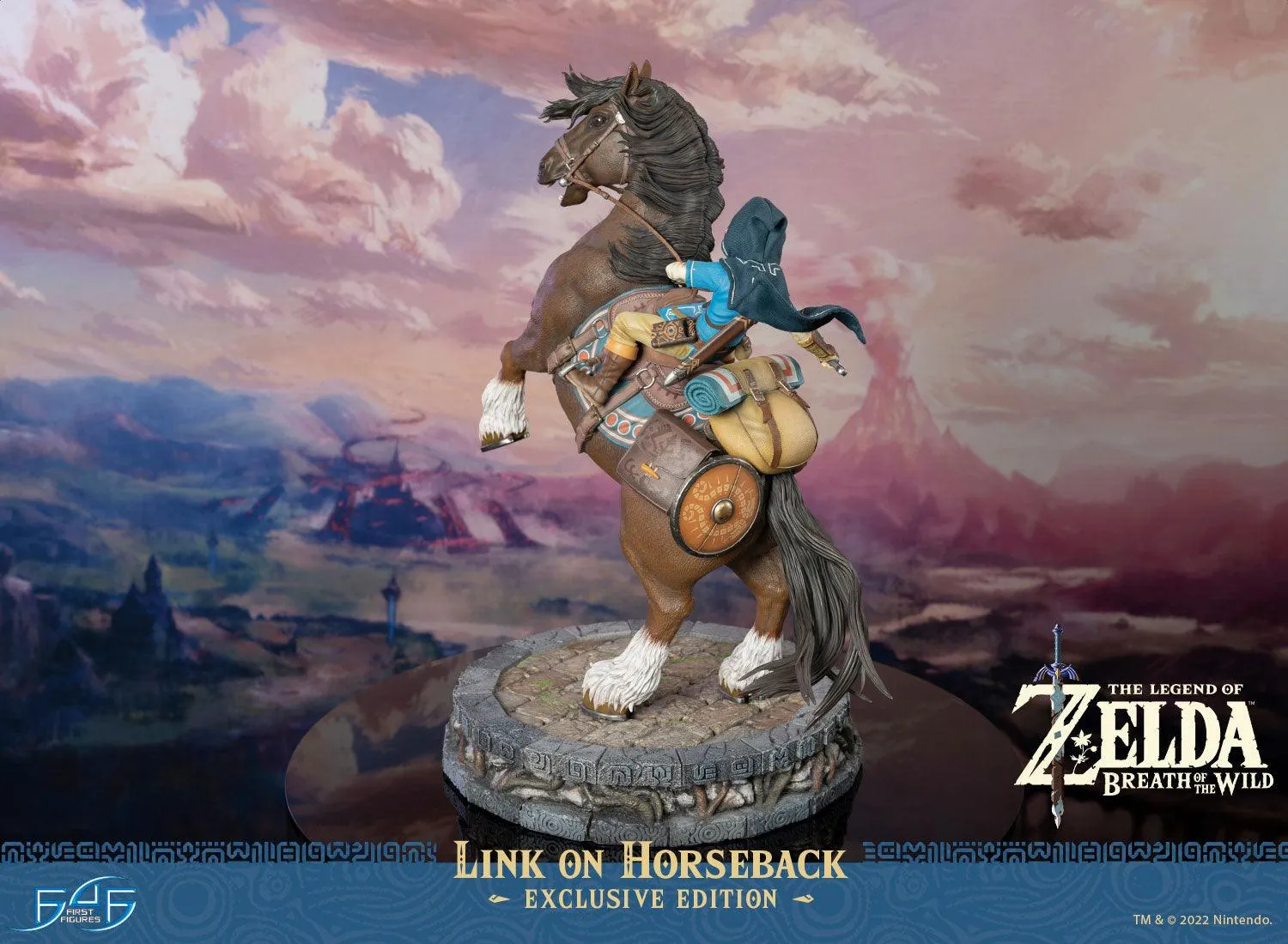 First 4 Figures Zelda Breath of Wild statuetă Link Horseback