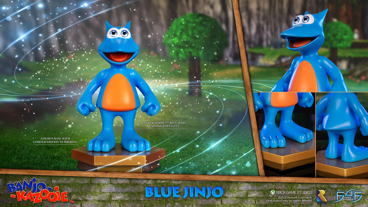 First 4 Figures Banjo-Kazooie Blue Jinjo statuetă 23 cm rășină