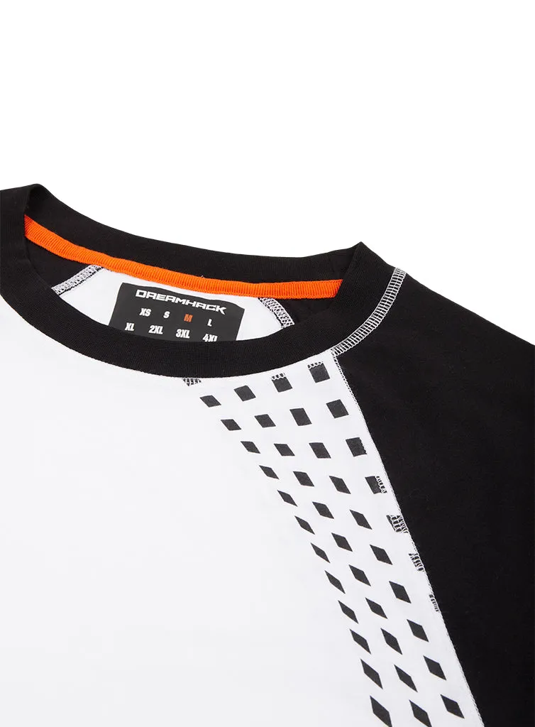 DreamHack Raglan tricou maneca 3/4 Alb bumbac