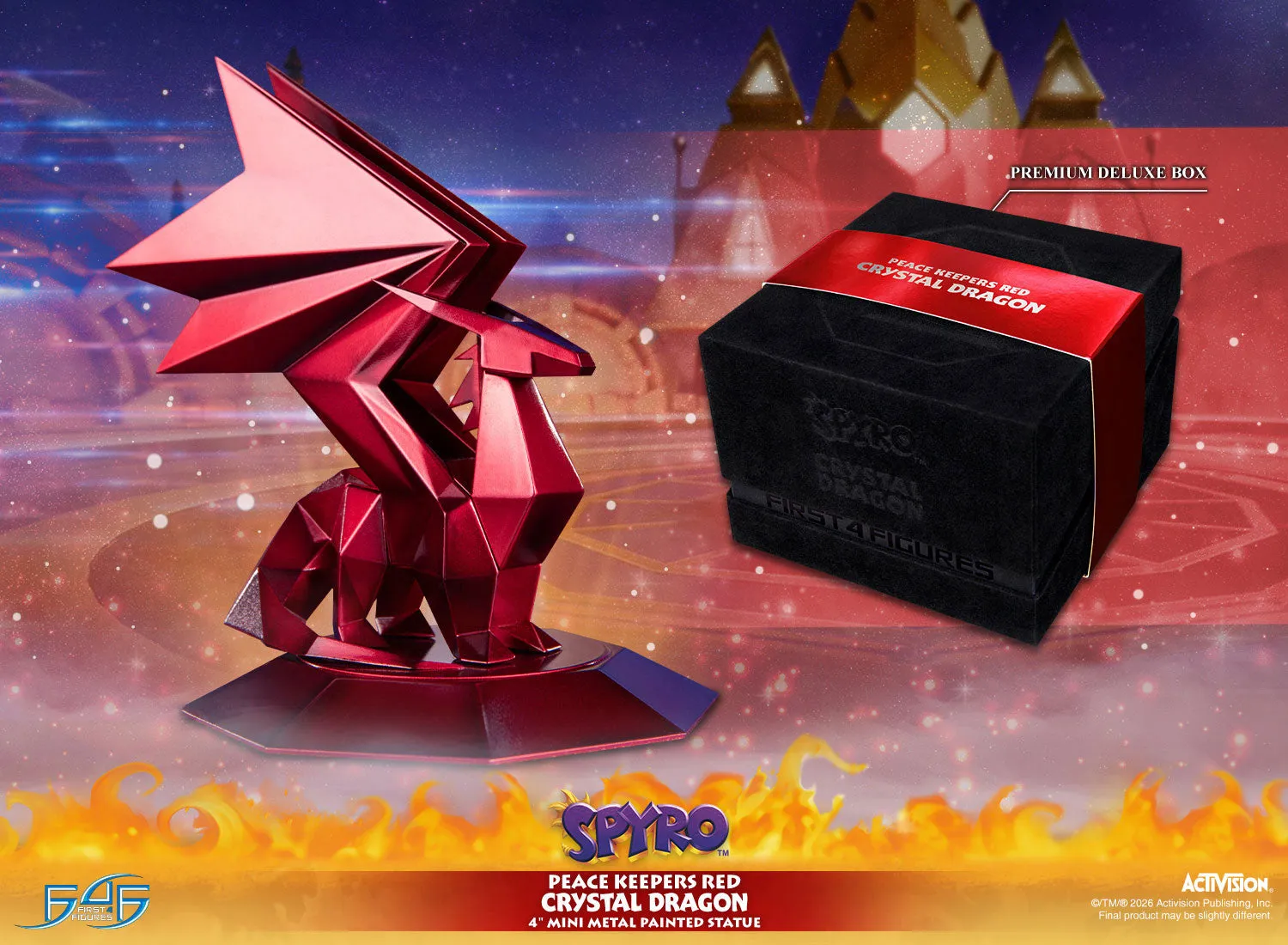 First 4 Figures Spyro Peace Keepers statueta metal rosie