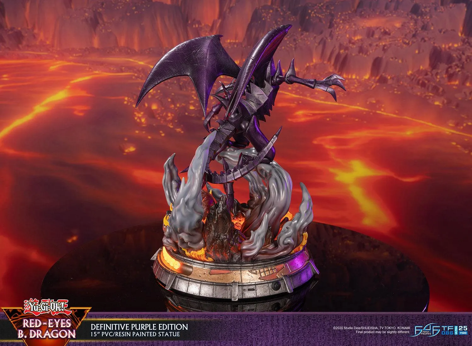 First 4 Figures Yu-Gi-Oh! Red-Eyes B. Dragon statuetă Definitive Purple