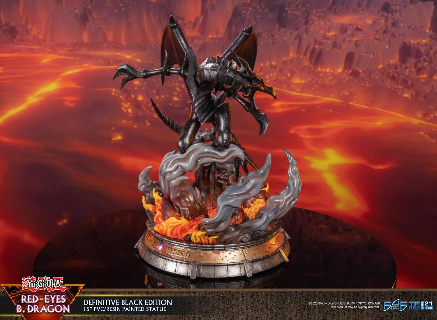First 4 Figures Yu-Gi-Oh Red-Eyes statuetă Black Edition