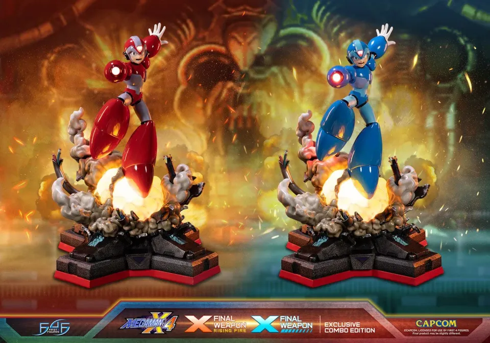First 4 Figures Mega Man X4 X Final Weapon statueta Combo LED