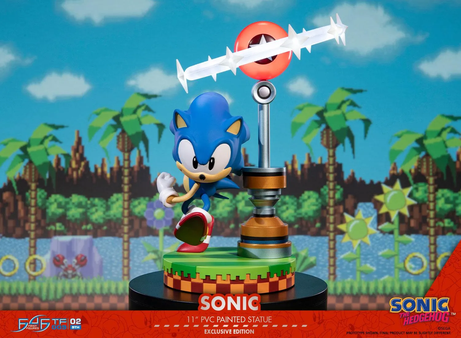 First 4 Figures Sonic Sonic statuetă PVC Exclusive LED 28 cm