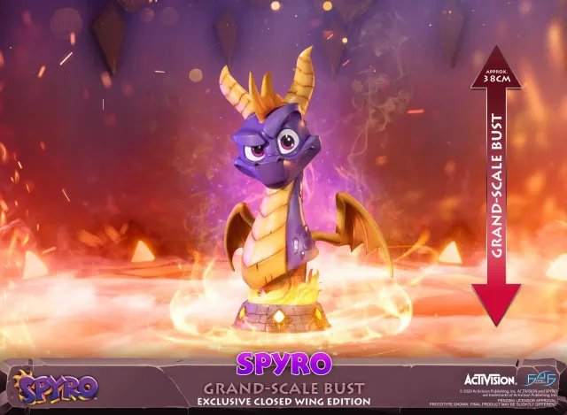 First 4 Figures Spyro Grand-Scale Bust statuetă Closed Wing Edition