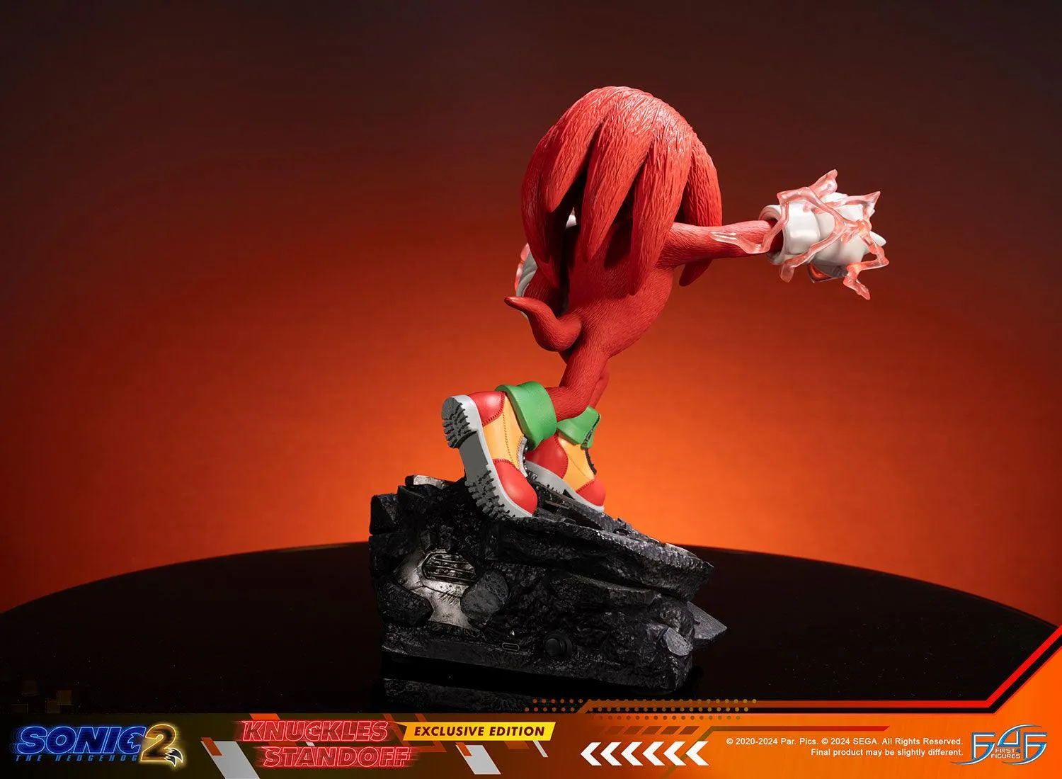 First 4 Figures Sonic Knuckles Standoff statuetă Exclusive Edition LED