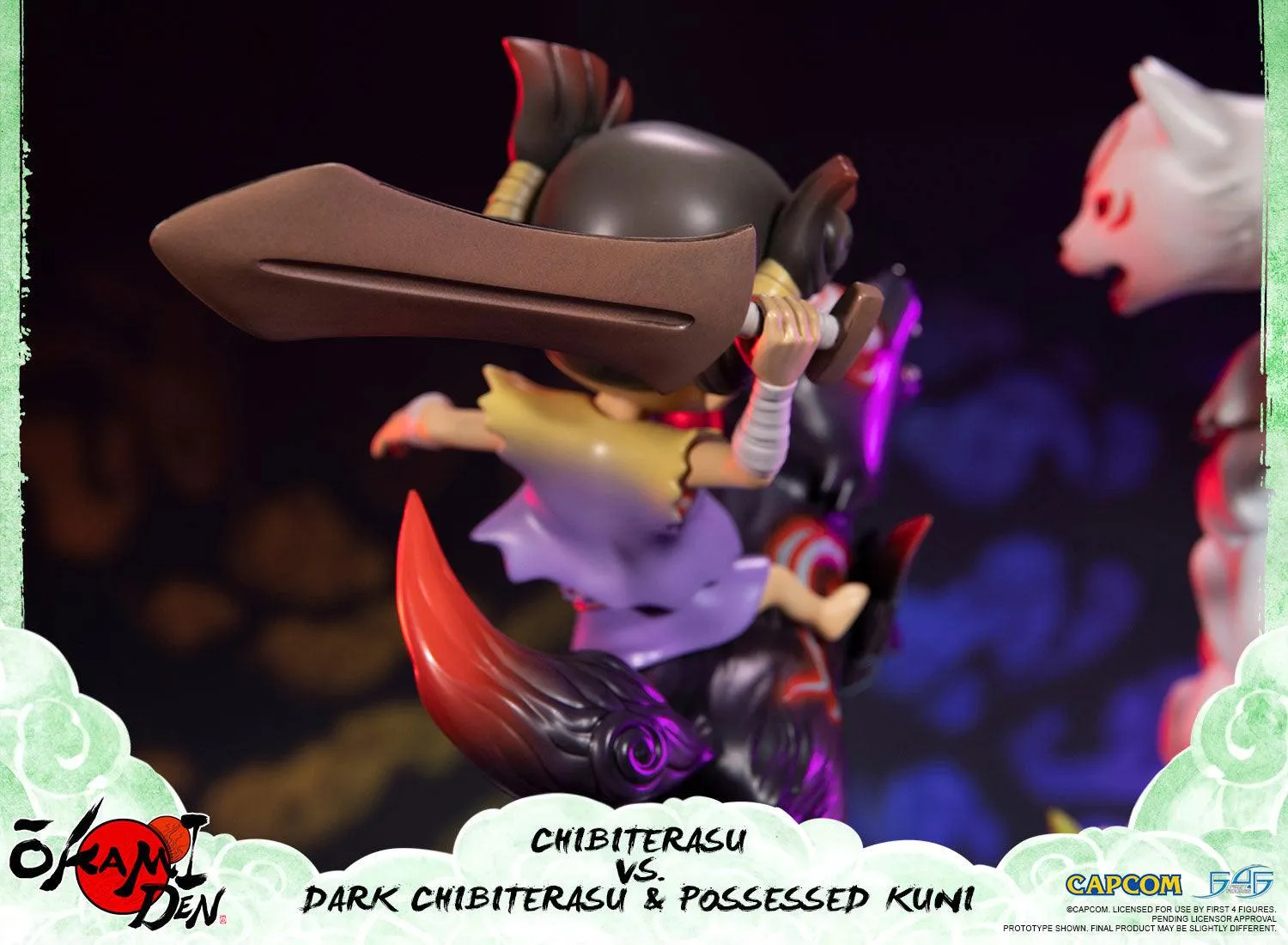 First 4 Figures Okamiden Chibiterasu statueta Standard rasina