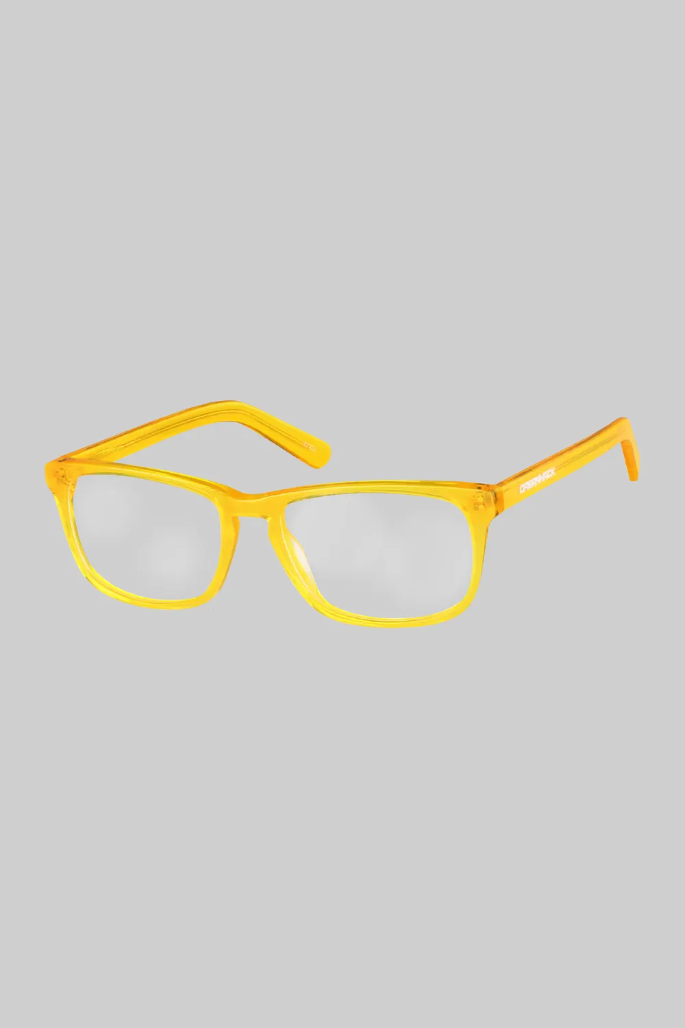 DreamHack Zenni Square Orange Warped ochelari portocaliu plastic