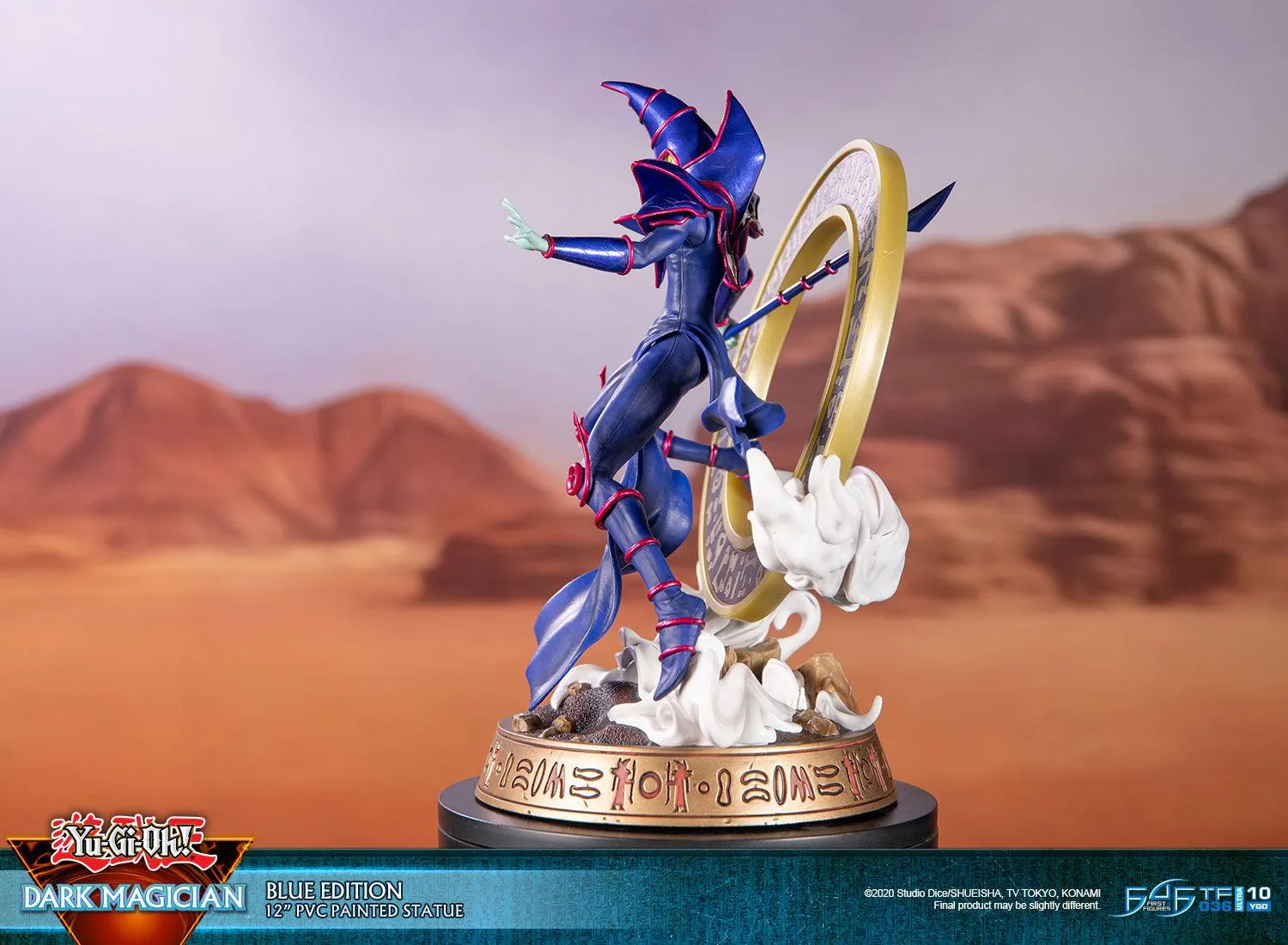 First 4 Figures Yu-Gi-Oh! Dark Magician statuetă Blue PVC