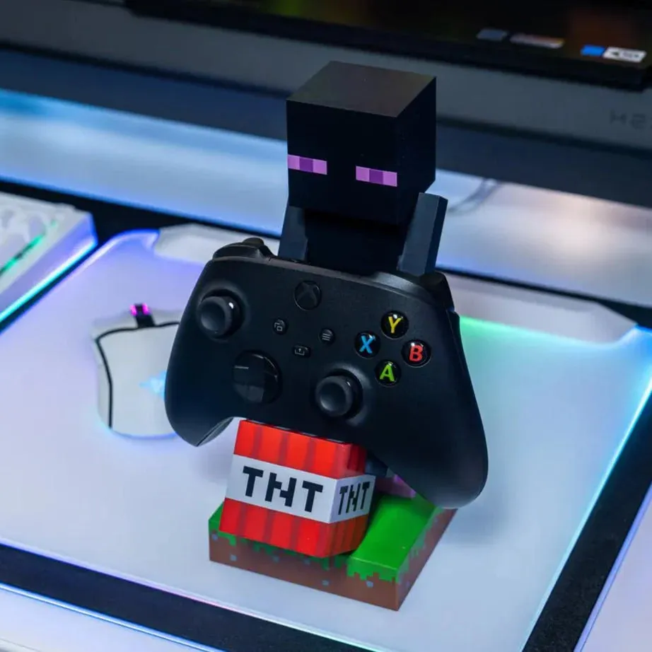 Exquisite Gaming Cable Guys Enderman suport controller negru