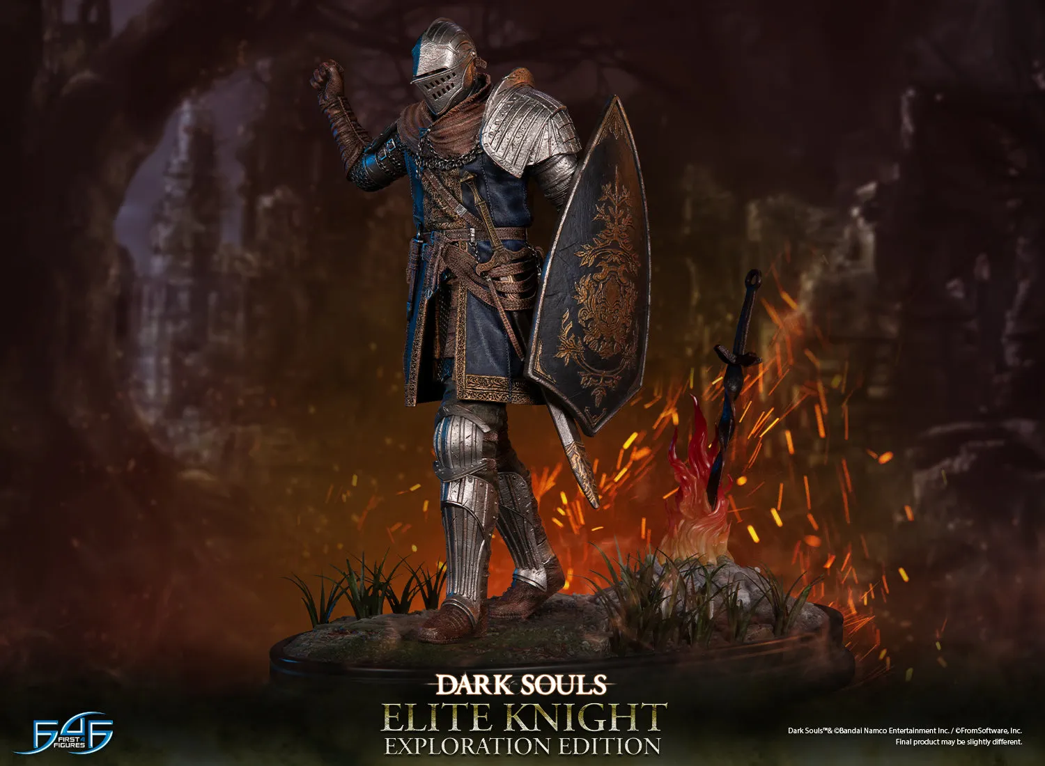 First 4 Figures Dark Souls Elite Knight statuetă Exploration Edition rășină