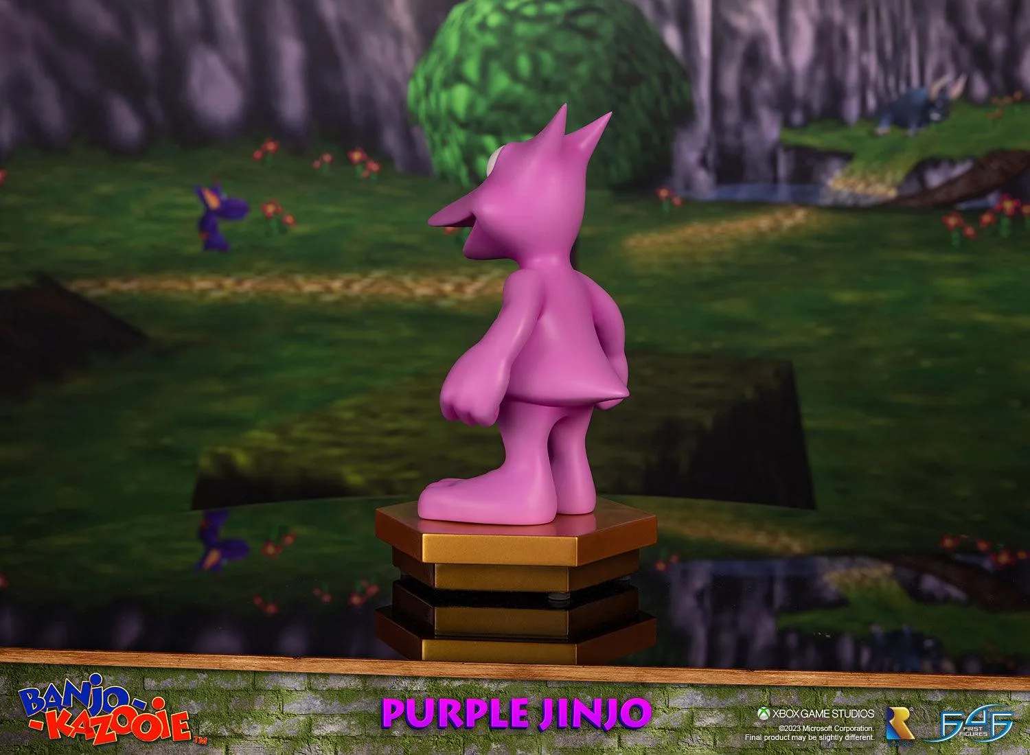 First 4 Figures Banjo-Kazooie Purple Jinjo statuetă mov 23,1 cm