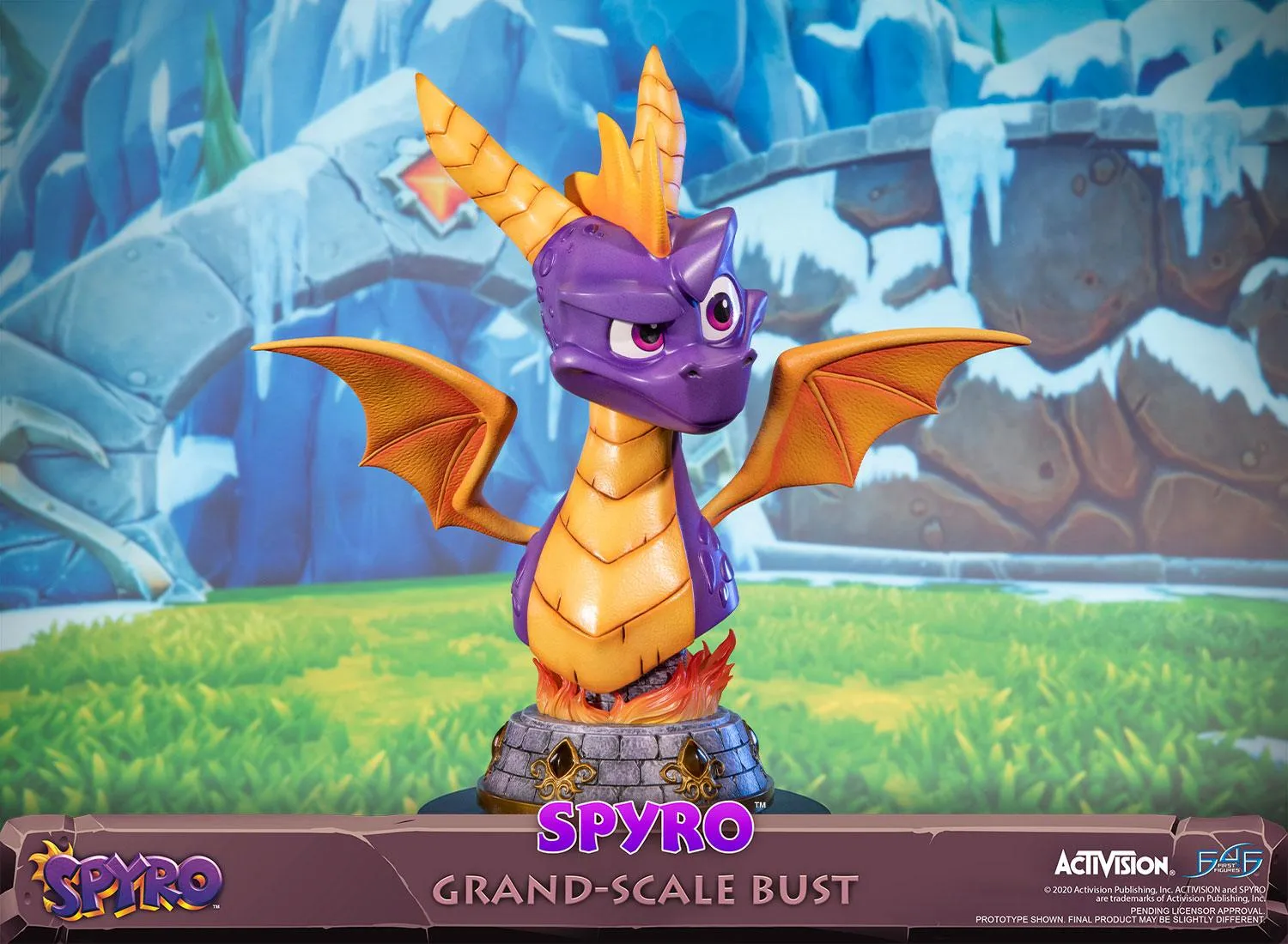 First 4 Figures Spyro bust Grand-Scale Standard cu flacari