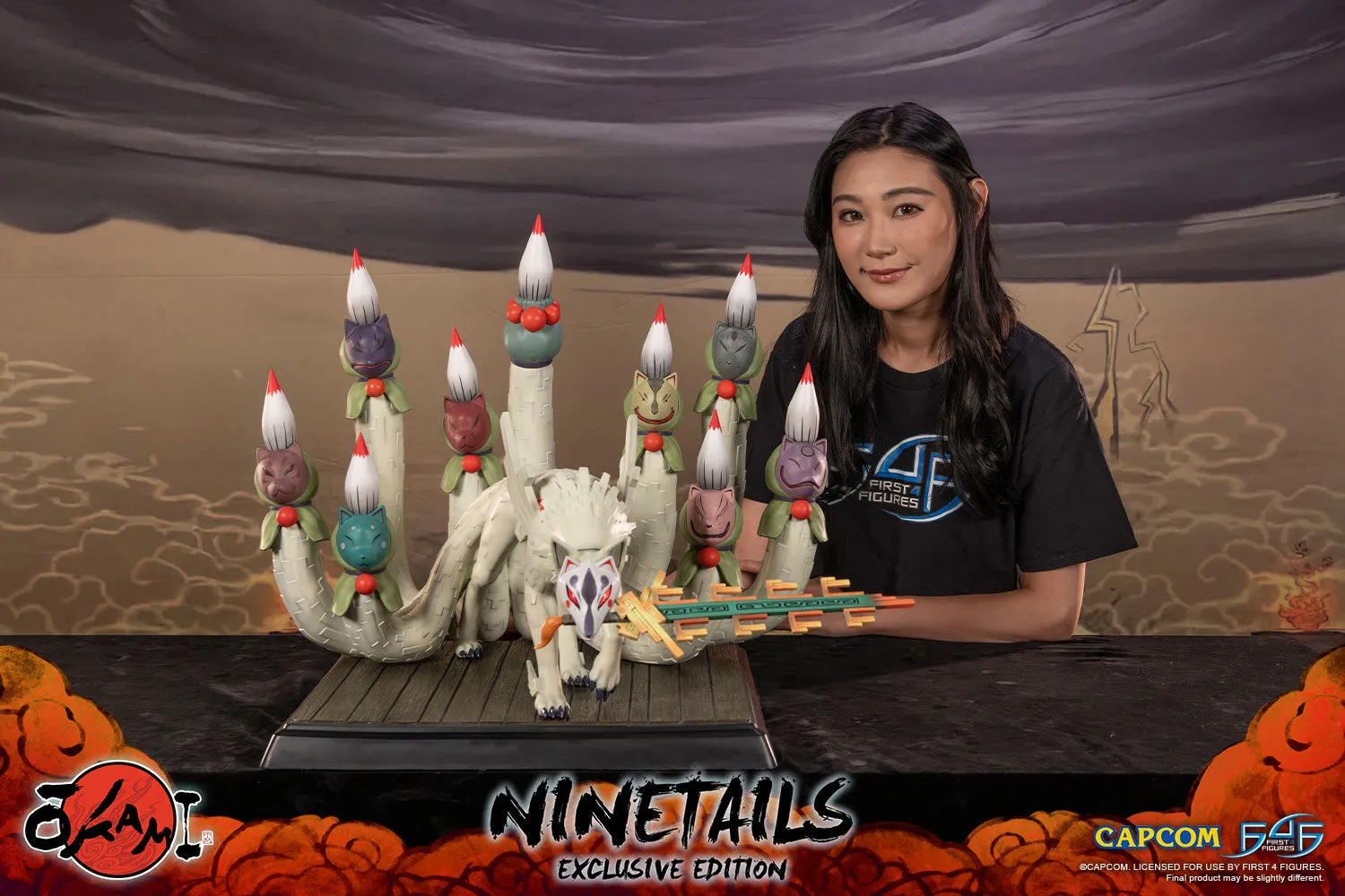 First 4 Figures Okami Ninetails statuetă Exclusive Edition LED