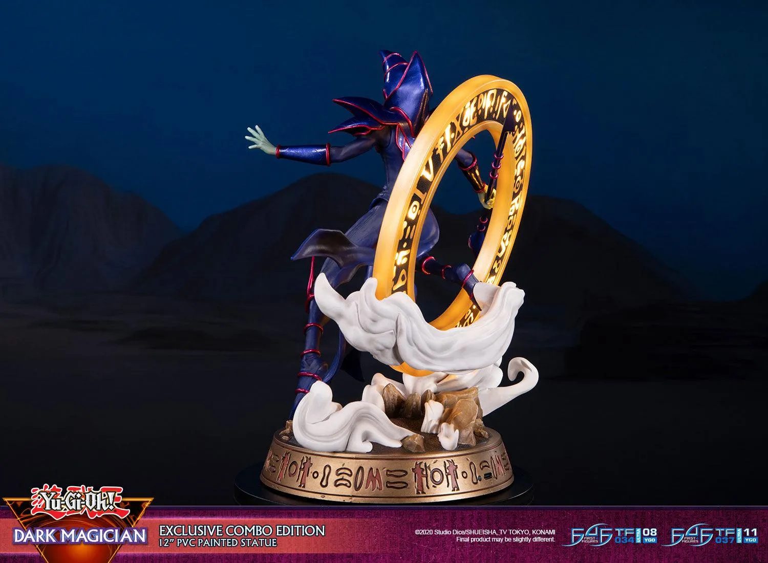 First 4 Figures Yu-Gi-Oh Dark Magician statuetă PVC Combo