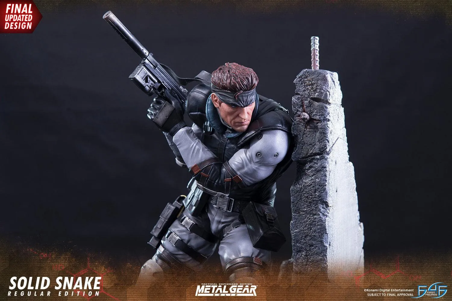 First 4 Figures Metal Gear Solid Snake statueta Regular 2 capete