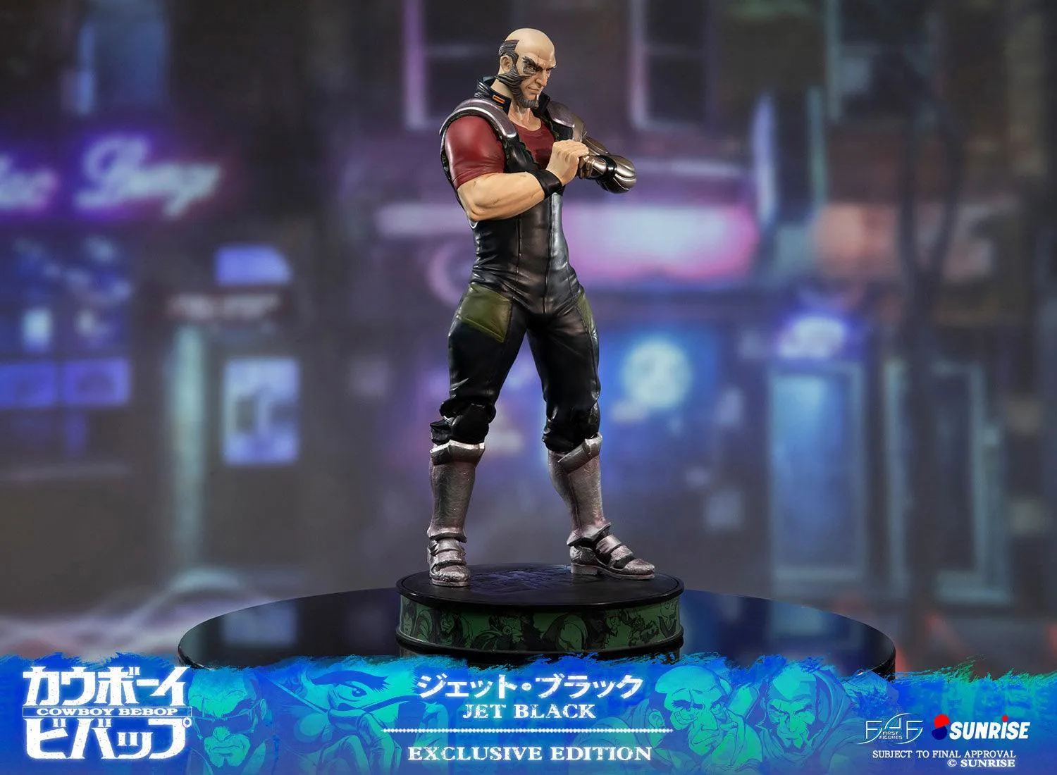 First 4 Figures Cowboy Bebop Jet Black statueta Exclusive rasina
