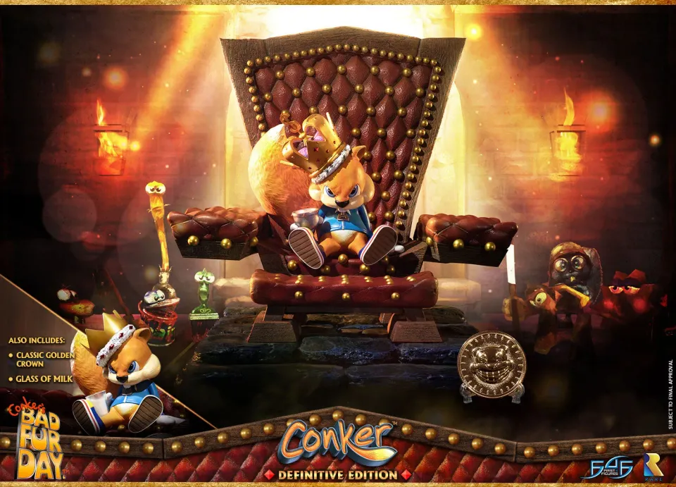 First 4 Figures Conker's Bad Fur Day Conker statuetă Definitive Edition