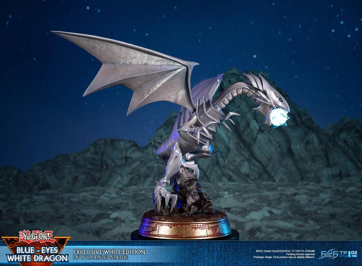 First 4 Figures Yu-Gi-Oh Blue-Eyes White Exclusive statuetă PVC