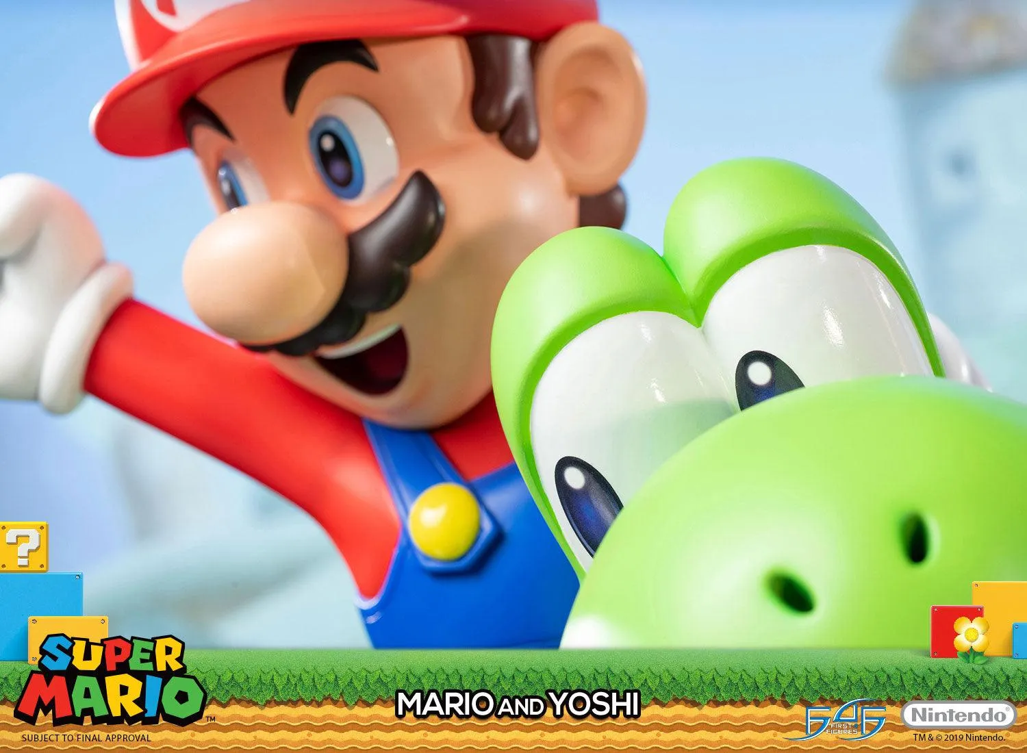 First 4 Figures Mario and Yoshi figurină Standard rășină