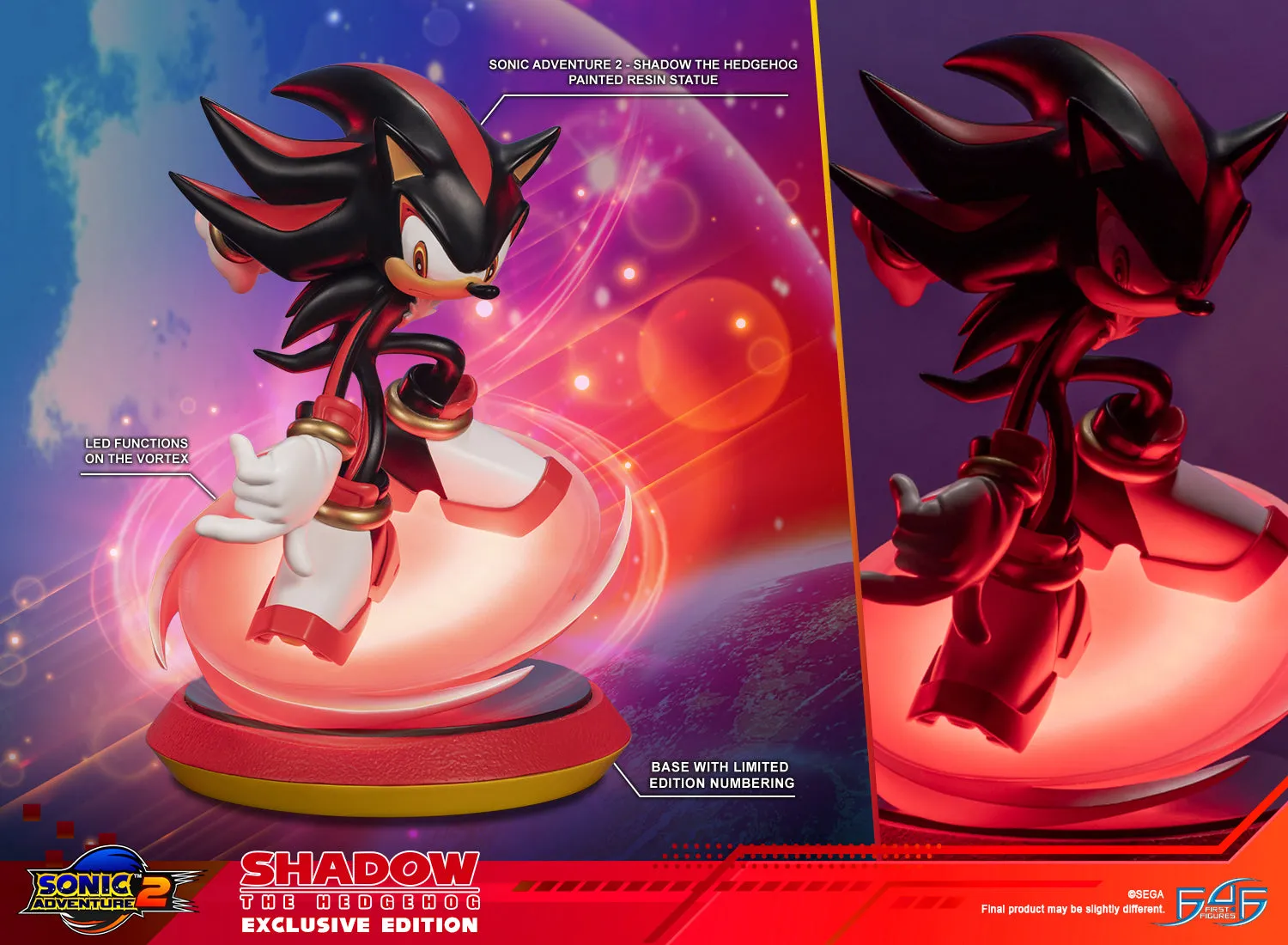First 4 Figures Sonic Adventure 2 Shadow statuetă Exclusive Edition