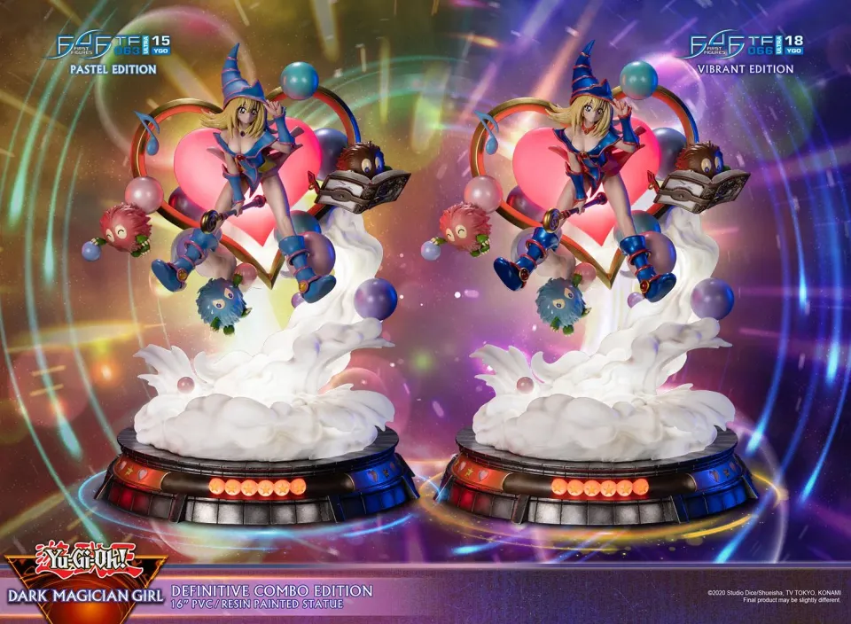 First 4 Figures Yu-Gi-Oh Dark Magician Girl statuetă Combo 39cm