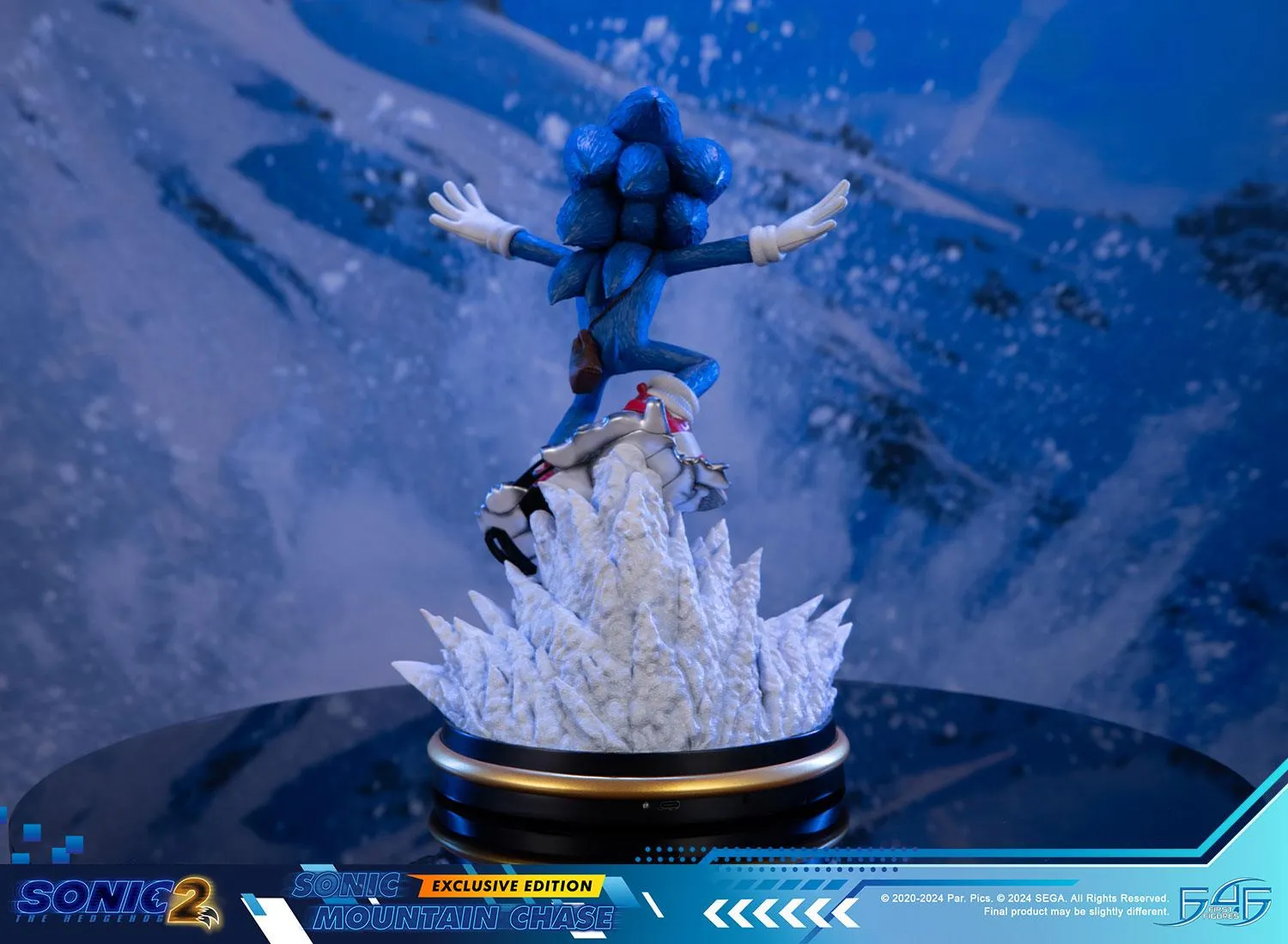 First 4 Figures Sonic 2 Mountain Chase statuetă LED 34 cm