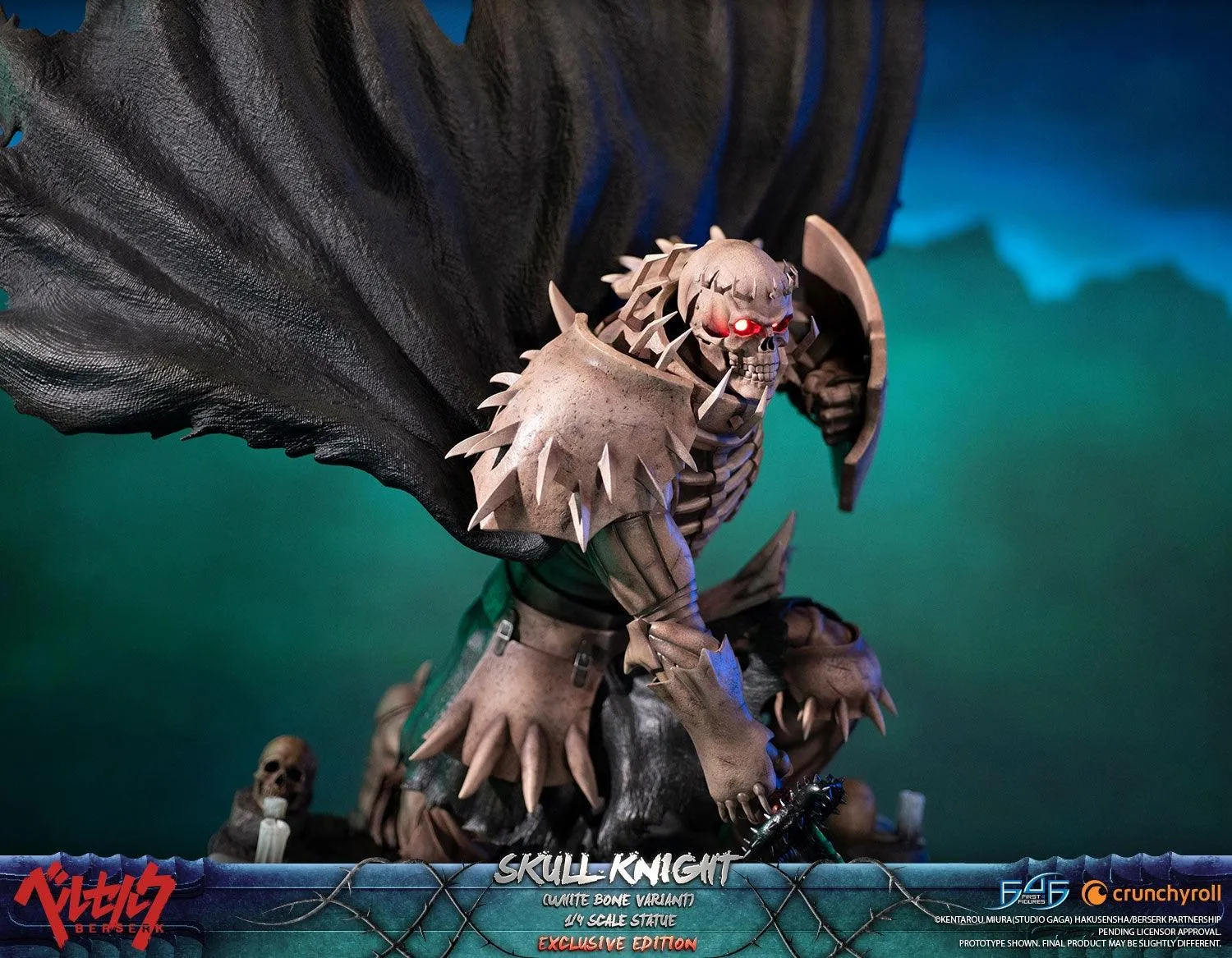First 4 Figures Skull Knight White Bone statuie rășină