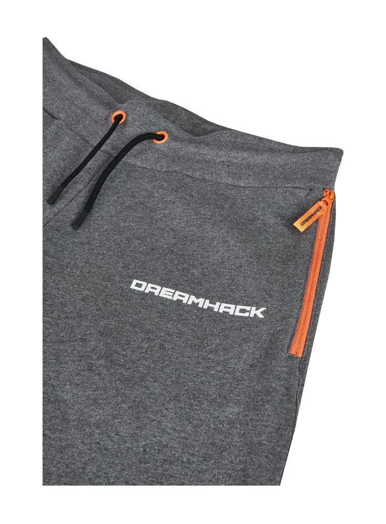 DreamHack Classic pantaloni trening gri Warp 80% bumbac