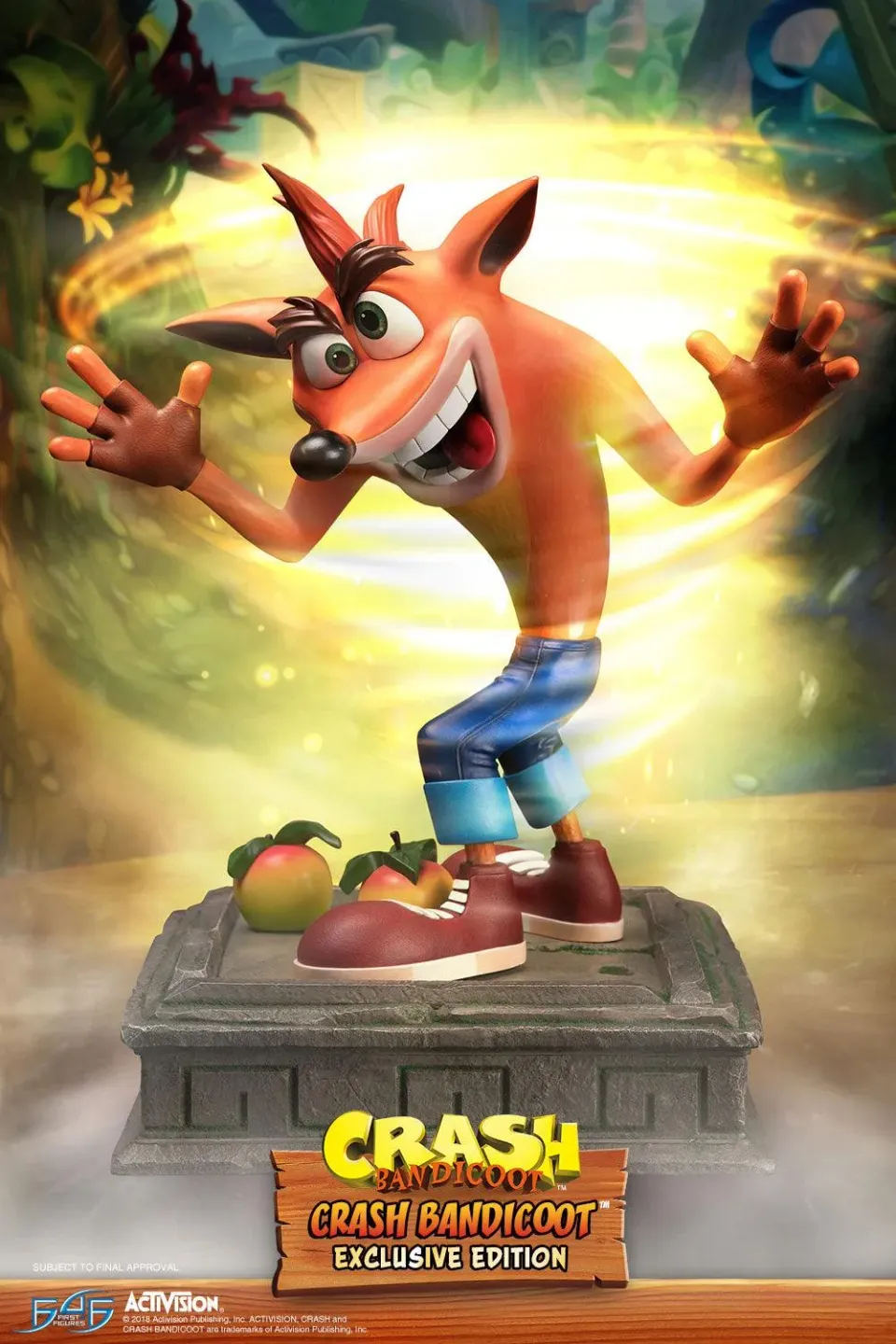 First 4 Figures Crash Bandicoot Crash statuetă rășină exclusivă