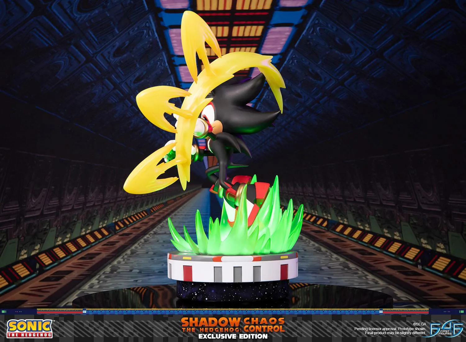 First 4 Figures Sonic Shadow statueta Chaos Control Exclusive LED