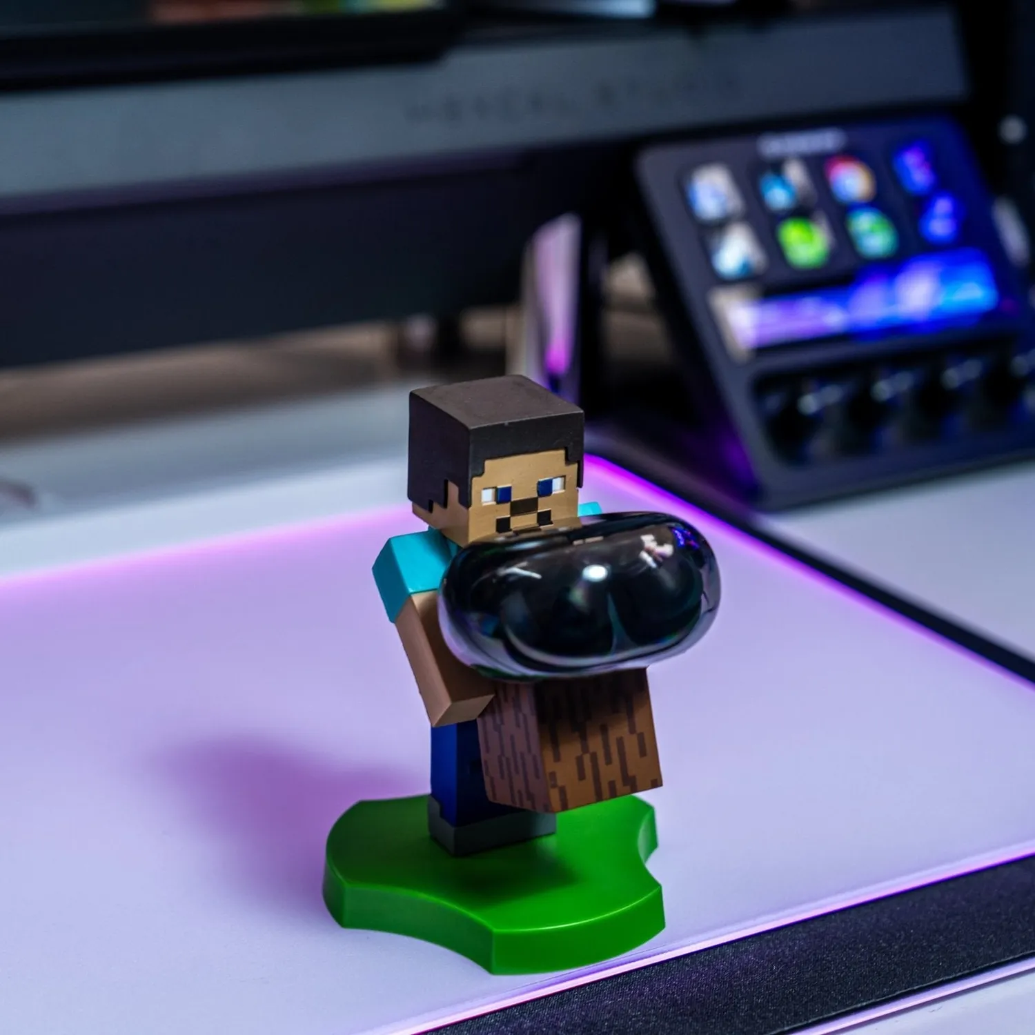 Exquisite Gaming Mini Cable Guys Steve suport telefon Minecraft
